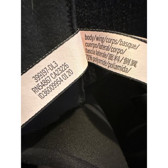 Victorias Secret Black Strapless Bra 38DDD Underwire Push-Up - Picture 3 of 6